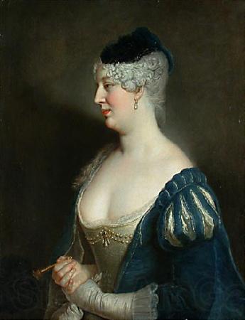 antoine pesne Portrait of Henriette von Zerbsten Norge oil painting art